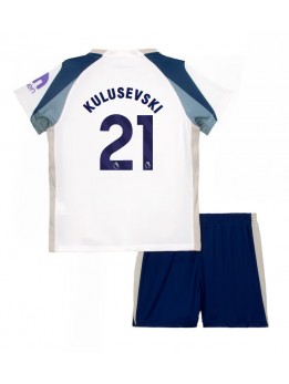 Tottenham Hotspur Dejan Kulusevski #21 Replika Hemmakläder Barn 2025-26 Kortärmad (+ byxor)